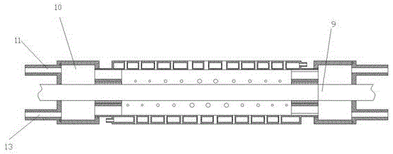 A square two-way suction type cable cooler