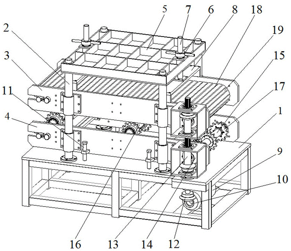 Chain belt type plate pulling machine