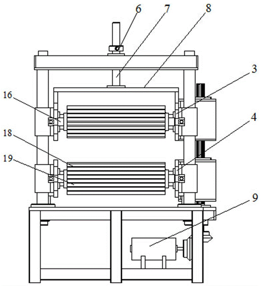 Chain belt type plate pulling machine