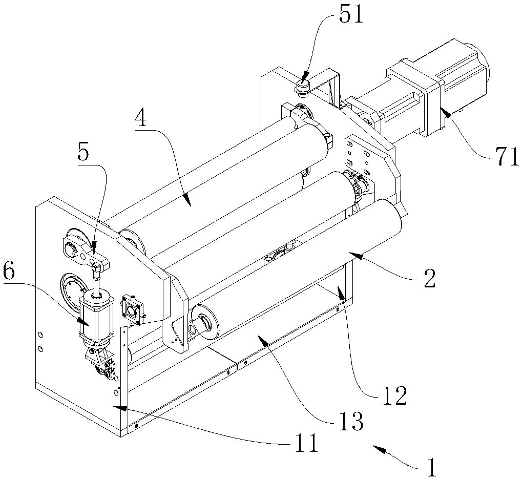 Corrugation removal device for rolling of battery pole plate