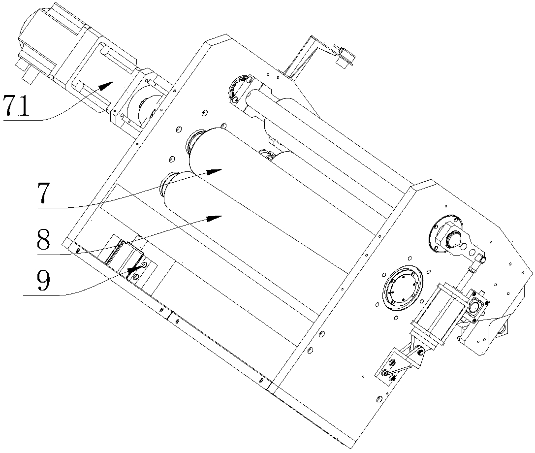 Corrugation removal device for rolling of battery pole plate