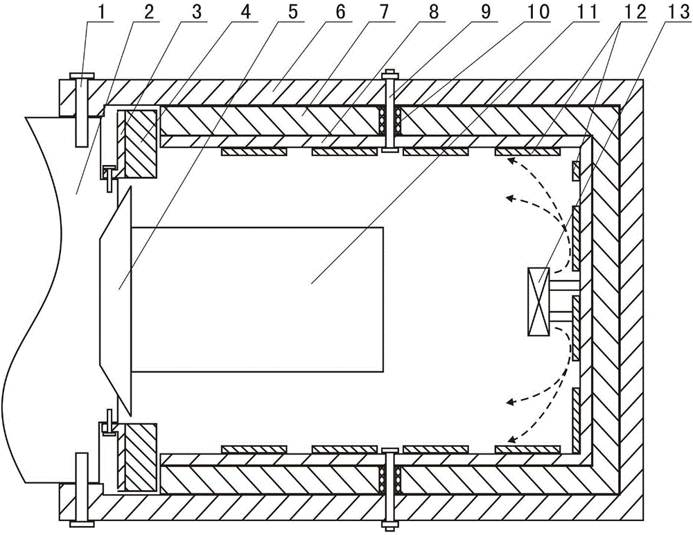 Portable thermal loading device for temperature-acceleration composite environment test