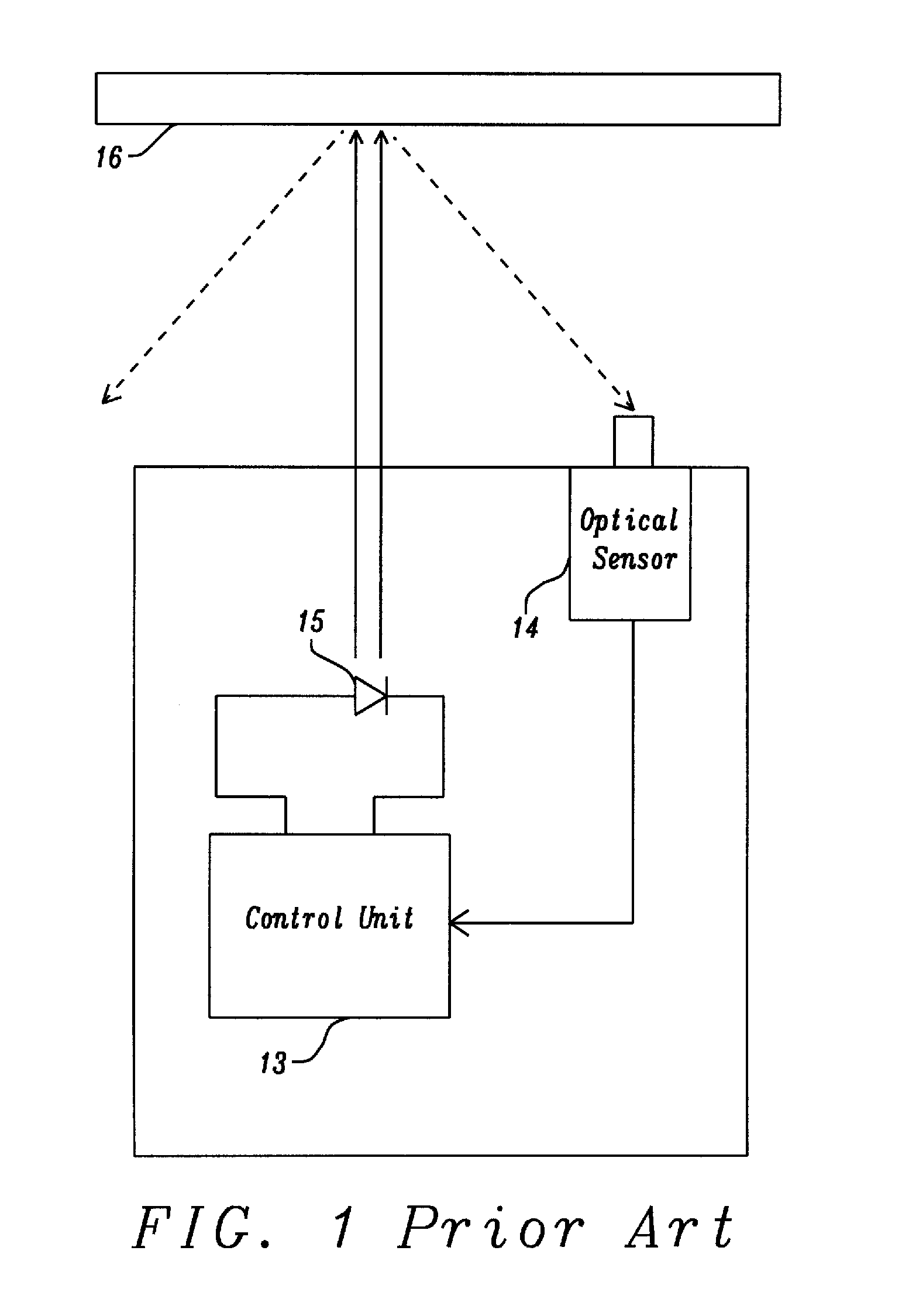 Electric lamp having an automatic light regulation