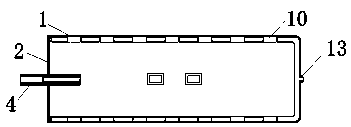 Power lithium battery protective housing and manufacturing process thereof