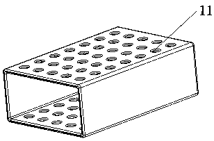 Power lithium battery protective housing and manufacturing process thereof