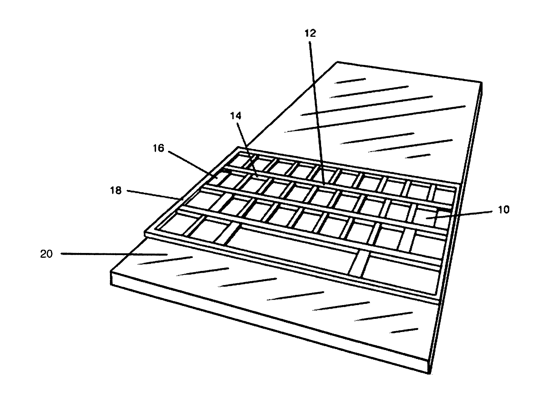 Patterned tactile touch interface overlay