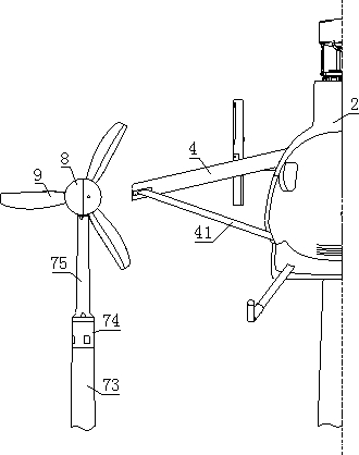 Composite conventional rotor high-speed helicopter combined model wind tunnel test device and method