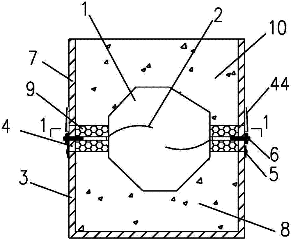 Manufacturing mold for irregular protolith structure surface test sample meeting indoor direct shear test requirements