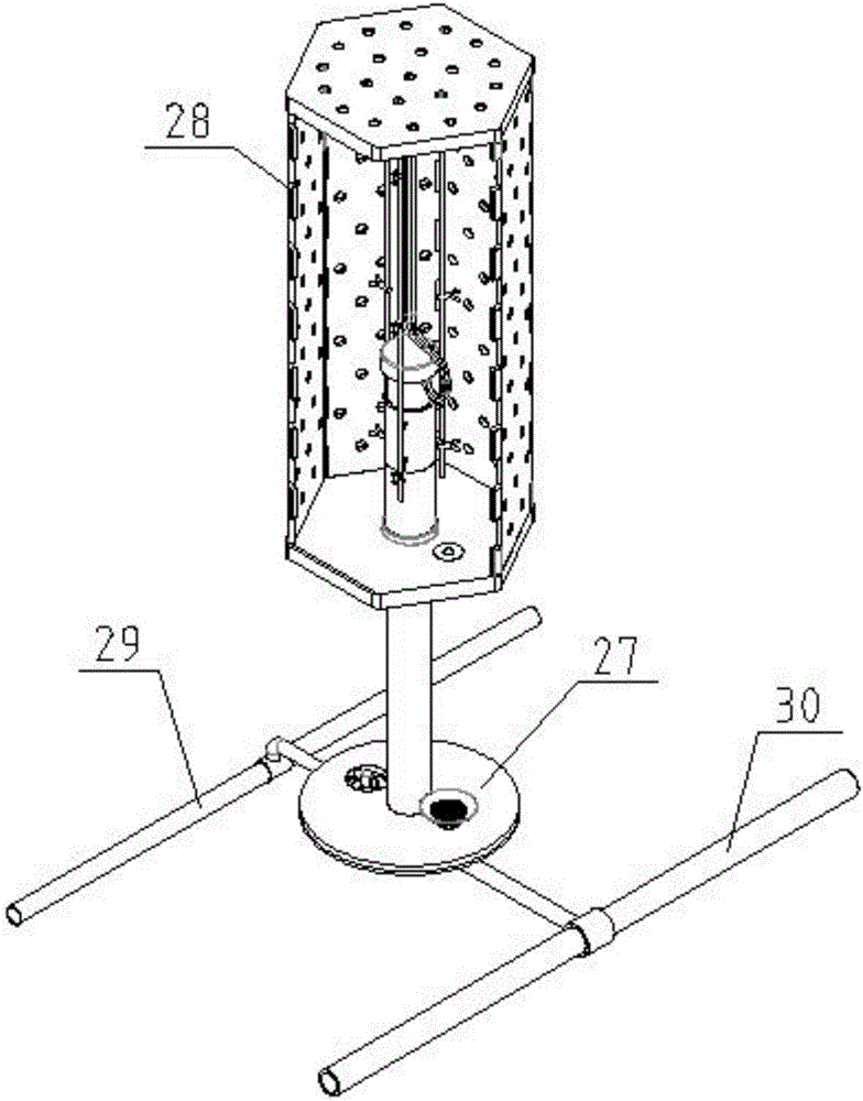 Bucket type aerial-fog cultivation system capable of moving up and down