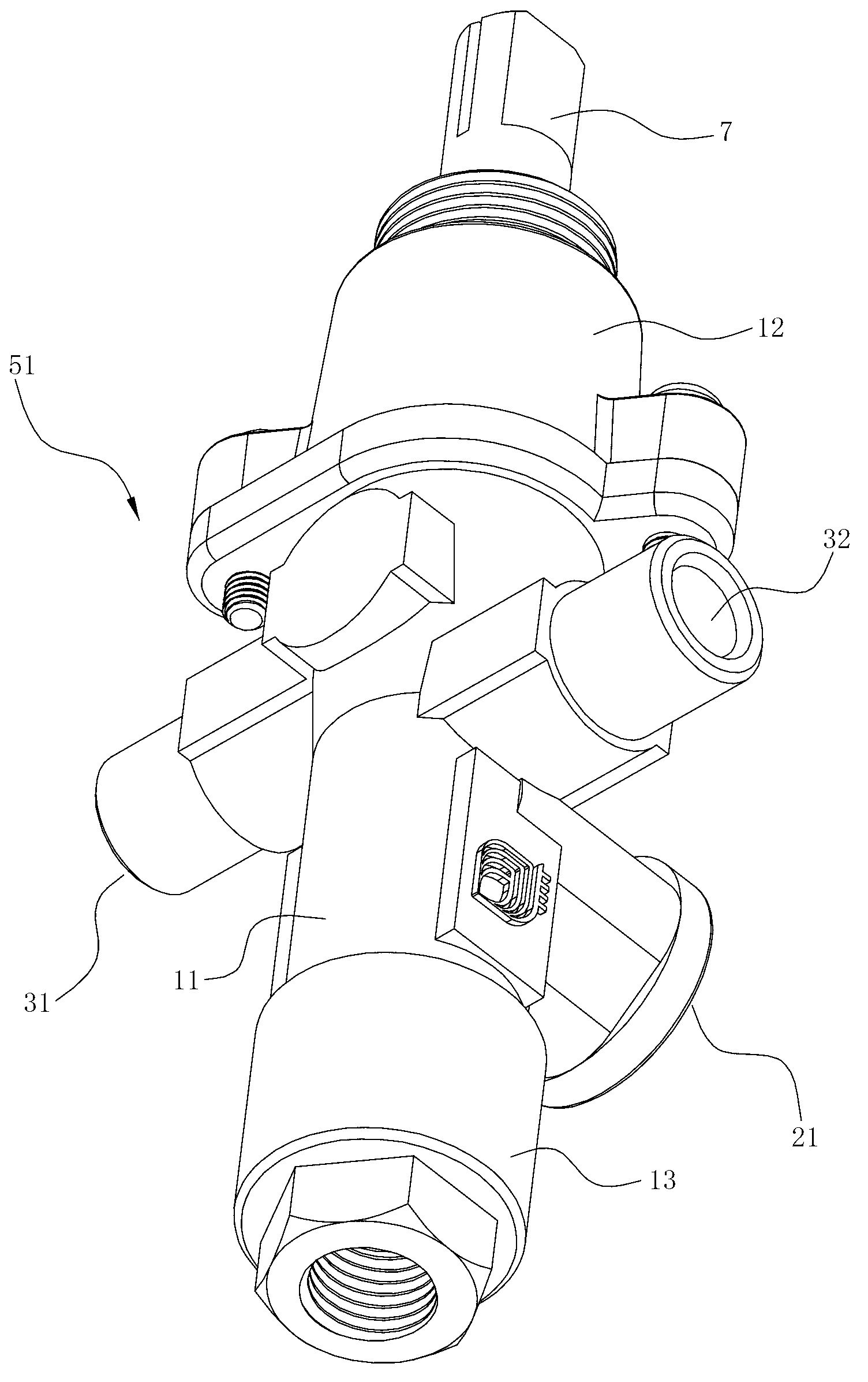 Fuel gas valve for assisting gas supply and ignition