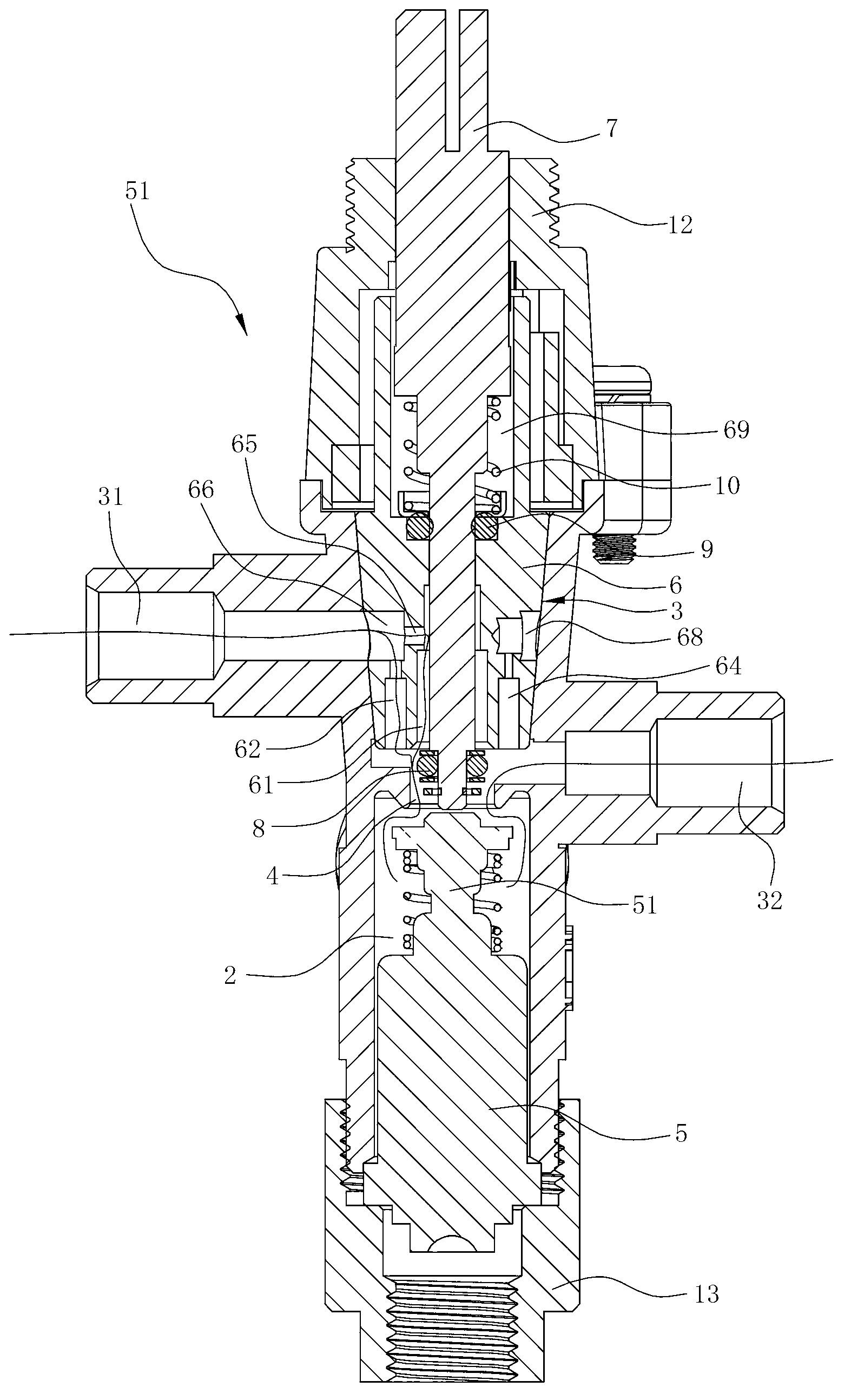 Fuel gas valve for assisting gas supply and ignition