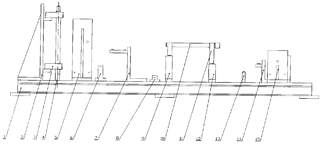 Integrated welding-die mechanism for rear frames of small-sized wheel loaders and medium-sized wheel loaders