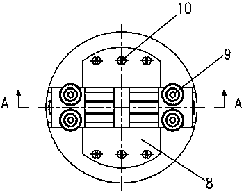 Four-pressure-roller mechanical intra-machine puller