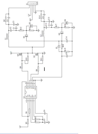 Power supply driver module for one-driven-two low-frequency electrodeless lamp