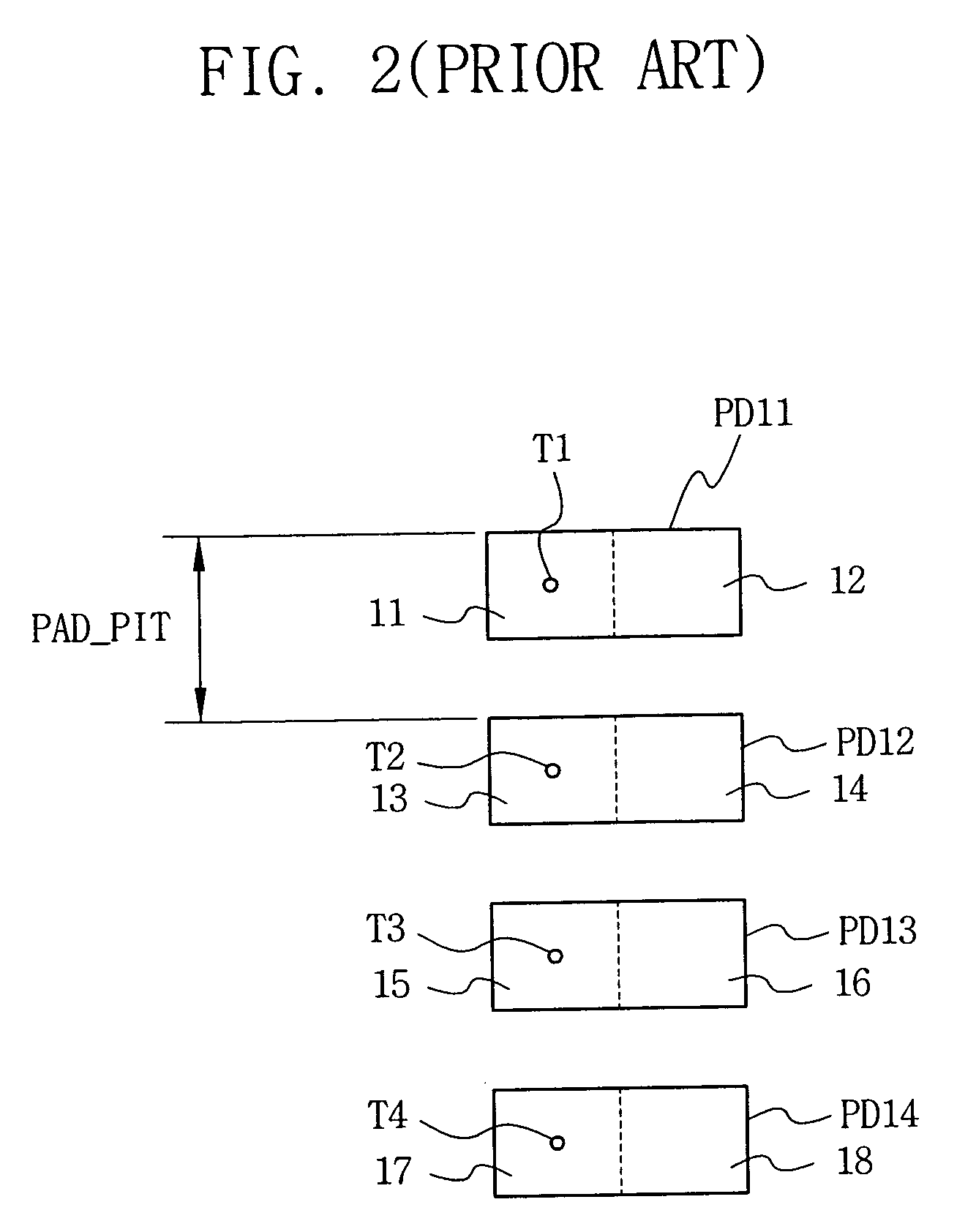 Pad structure, pad layout structure, and pad layout method in semiconductor devices