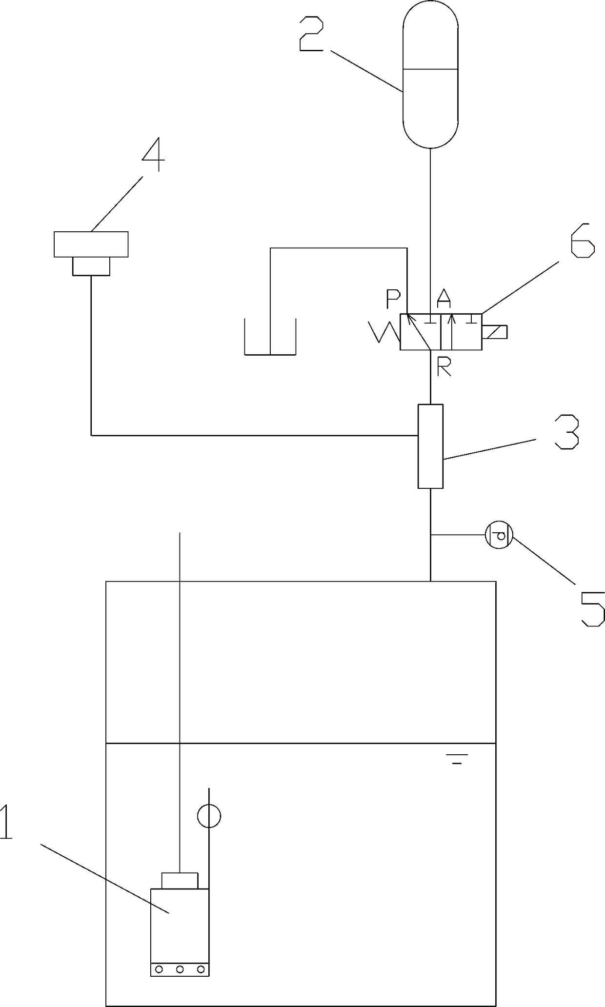 Deep well exhaust device and method in oil exploitation process