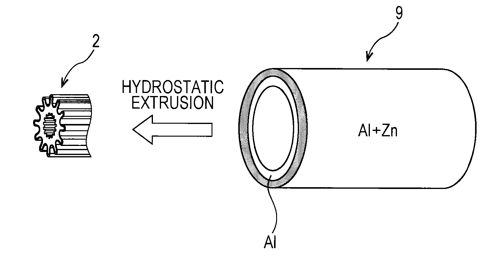 Multi-layered heat transfer tube, manufacturing method of multi-layered heat transfer tube, and forming device used in the manufacturing method