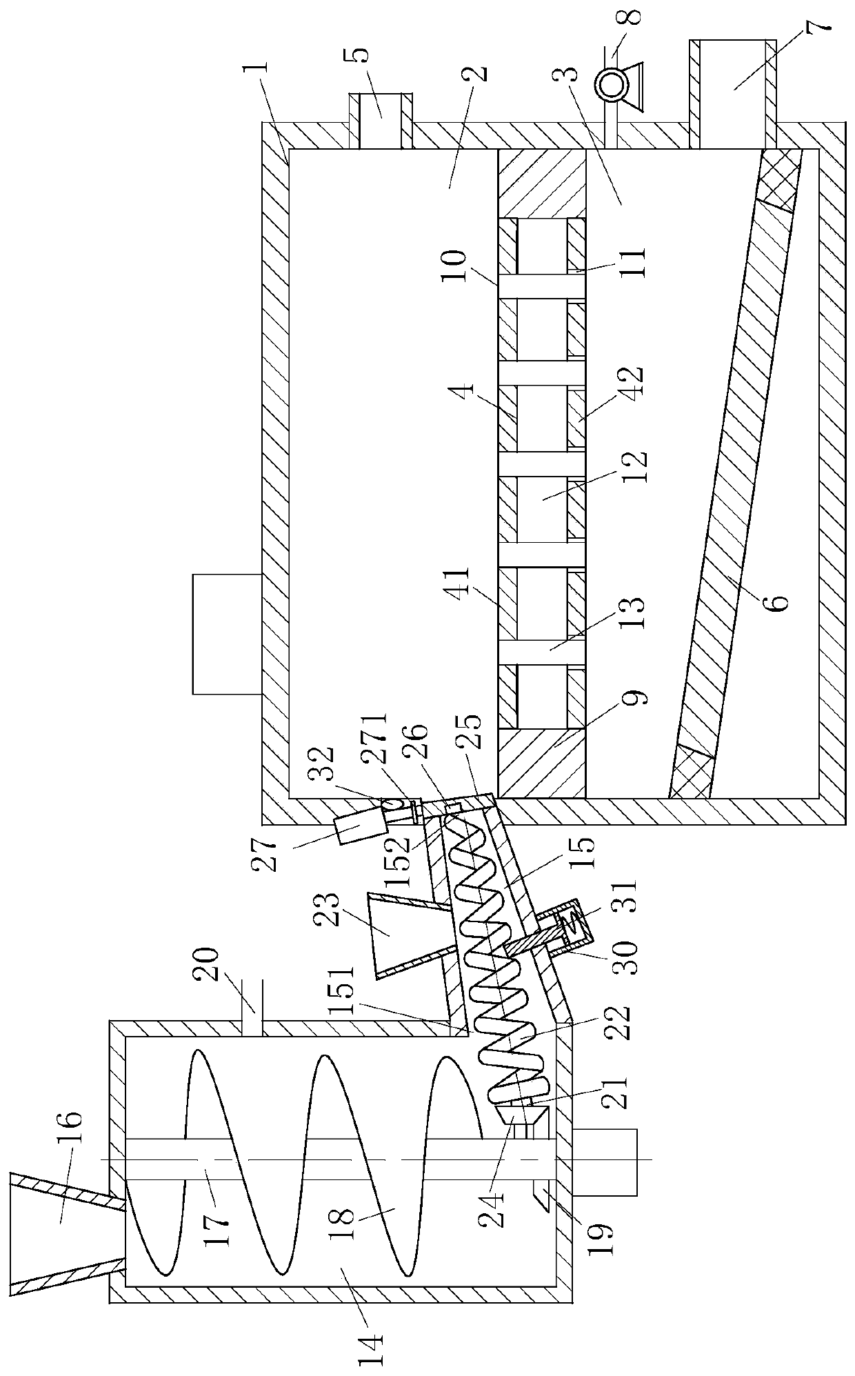 Municipal solid waste incineration device