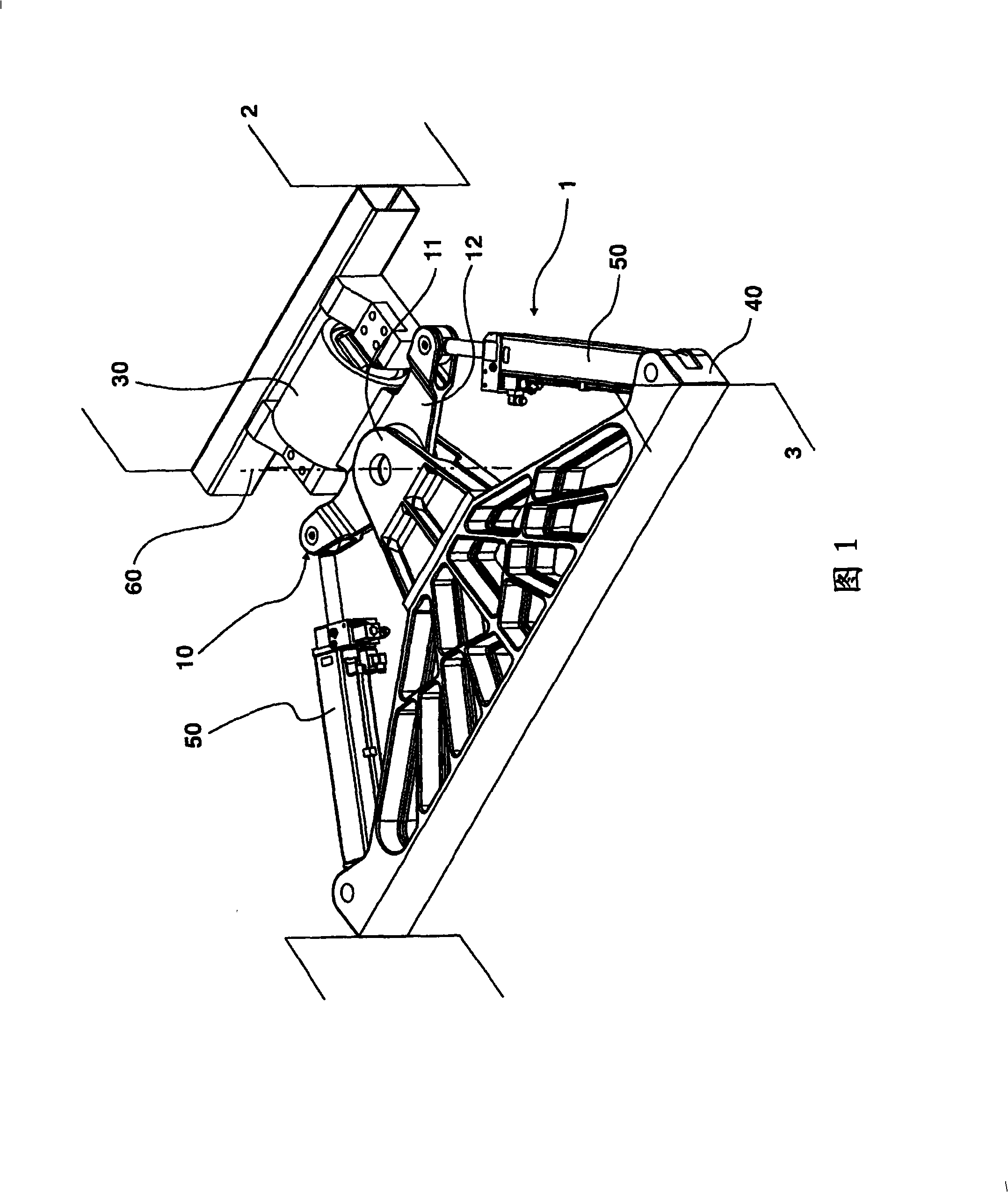 Joint between two vehicle components joined to each other with a hinge, such as of an articulated vehicle, comprising an articulated joint