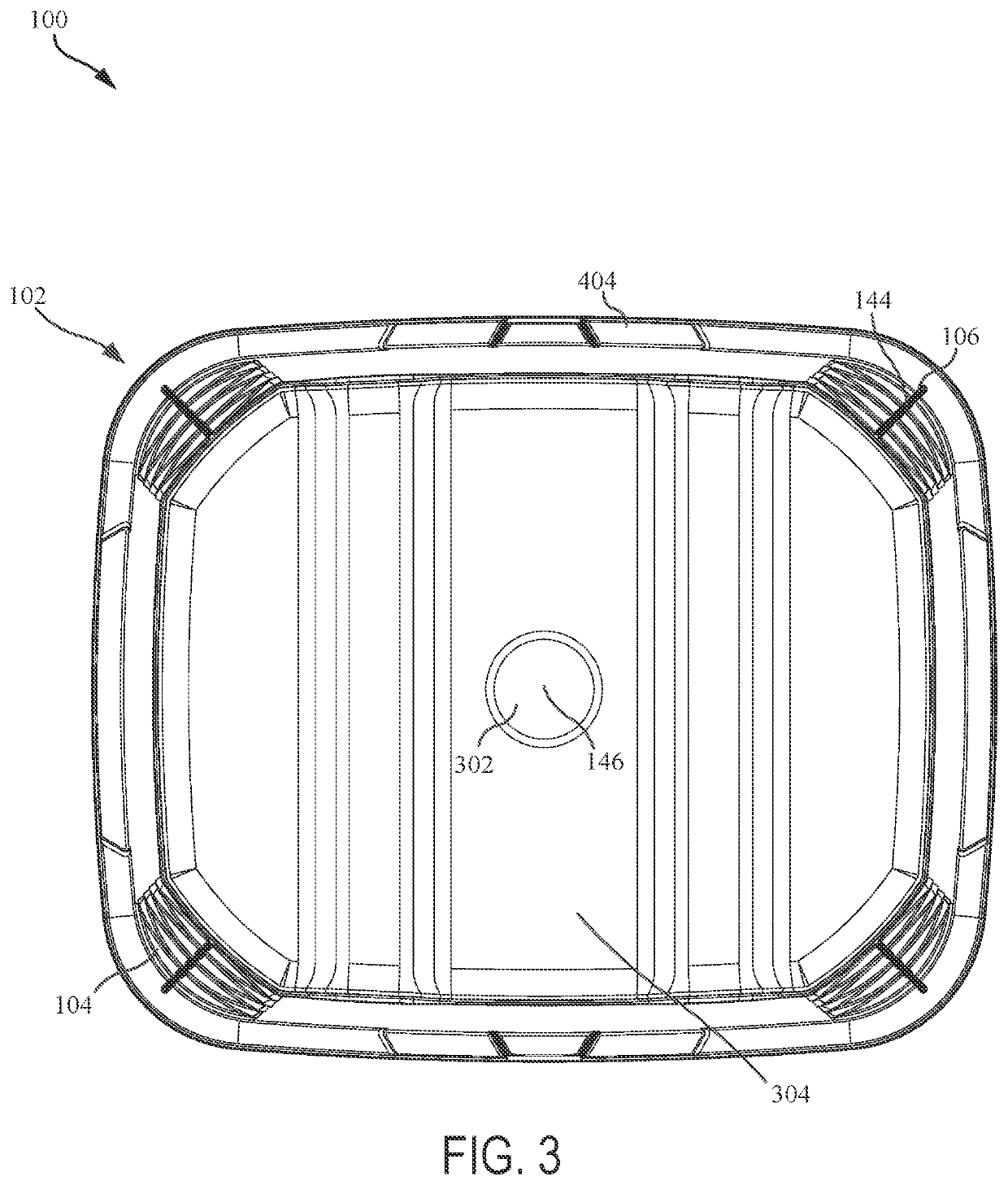 Container with nestable structure