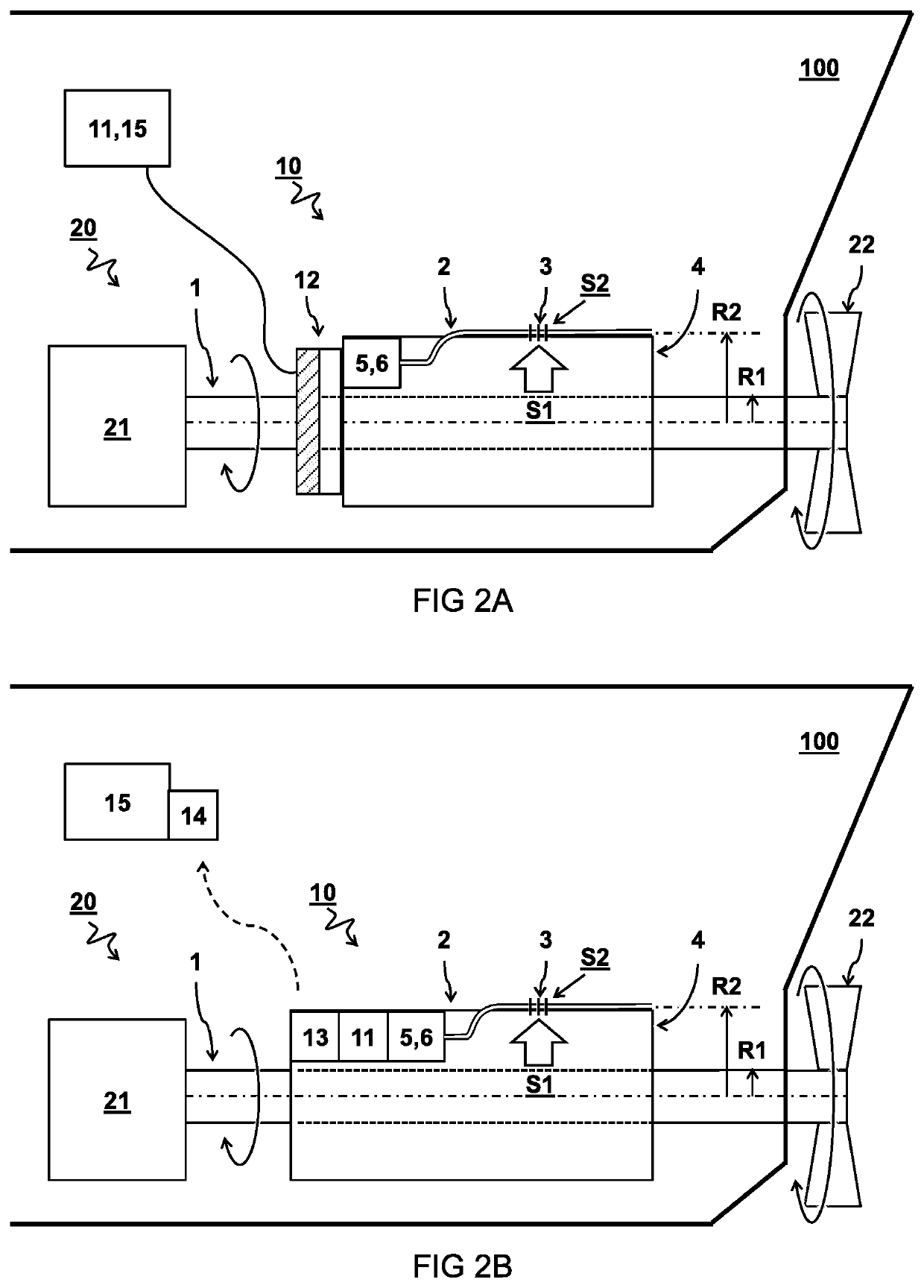 Sensor system and method for monitoring a powertrain