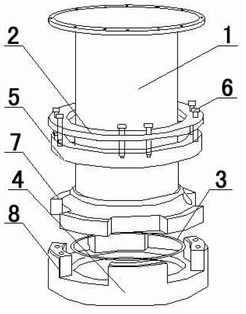 High-speed waterspout inertia-ejection cylinder