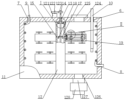 Crushing device and extracting device used for extracting of effective biotic components of tropical plants