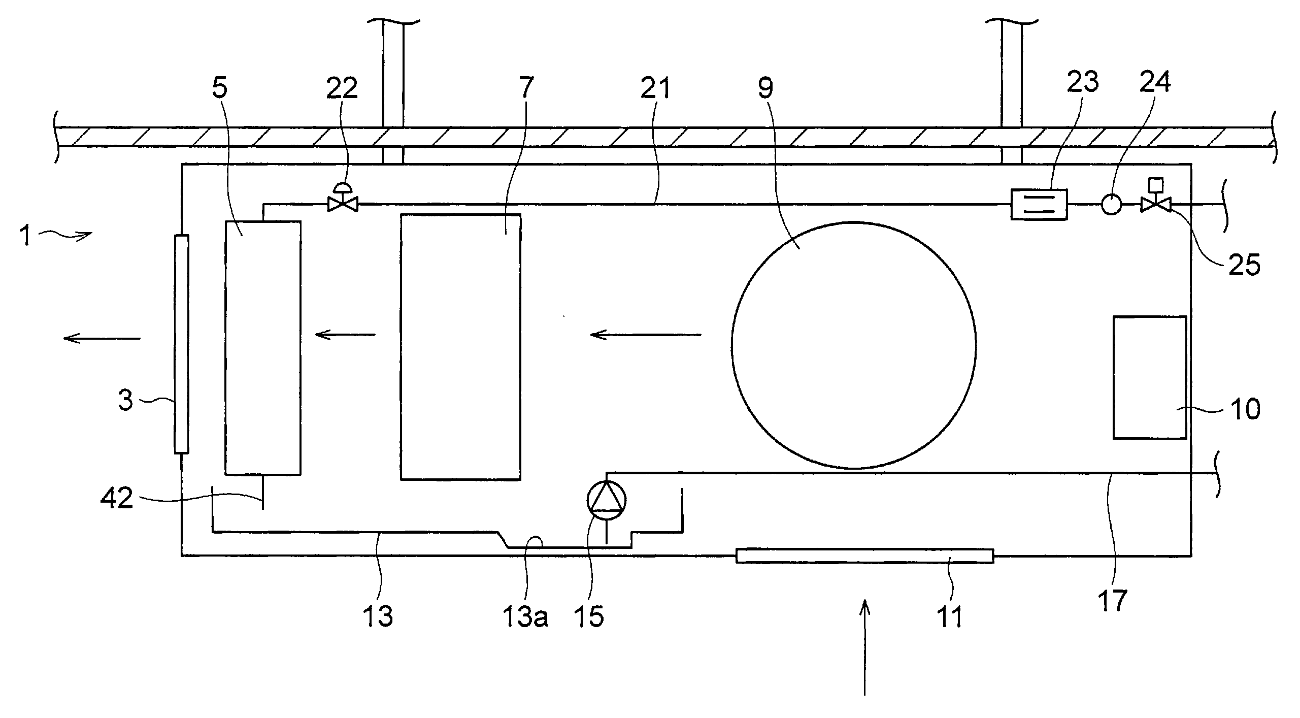 Inactivating device for virus, bacteria, etc. and air conditioner using the same