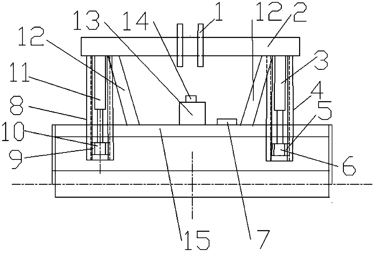 A floating three-point suspension device