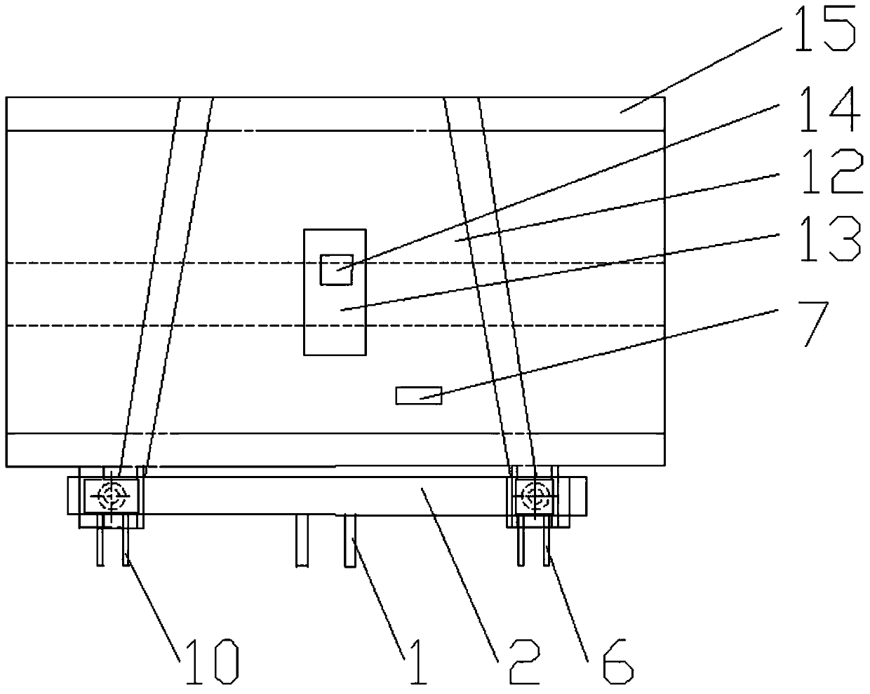 A floating three-point suspension device