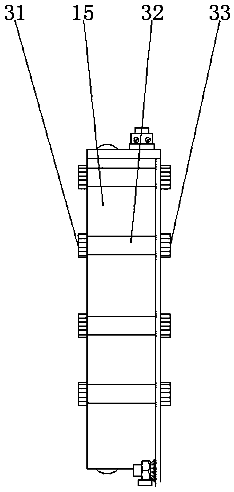 Novel air door of air conditioning unit for rail vehicle