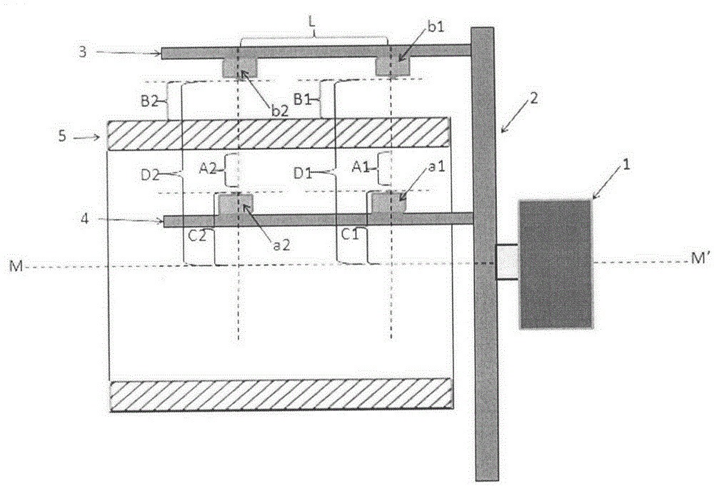 Two-arm four-probe measurement device and method for measuring inner and outer diameters of end of steel tube