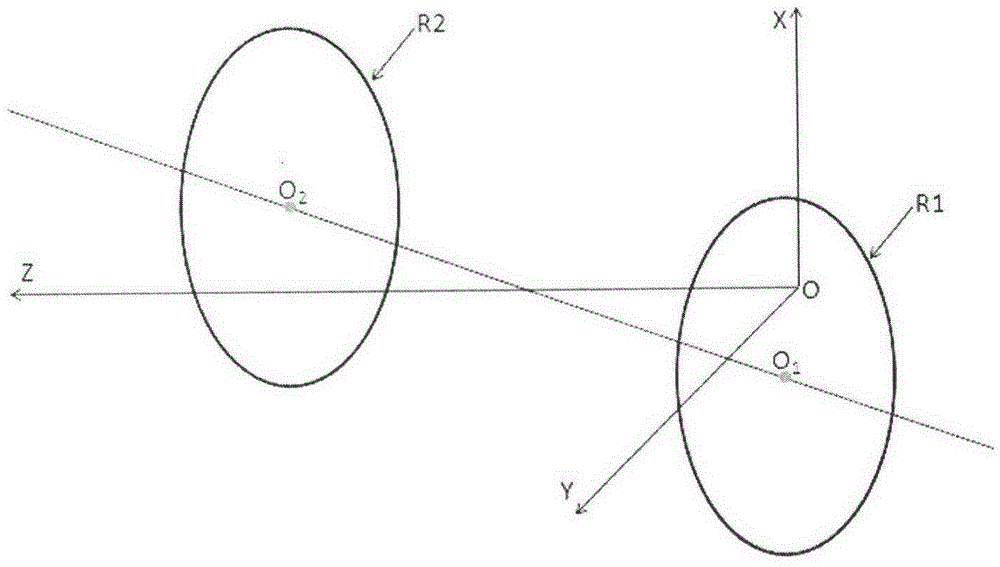 Two-arm four-probe measurement device and method for measuring inner and outer diameters of end of steel tube