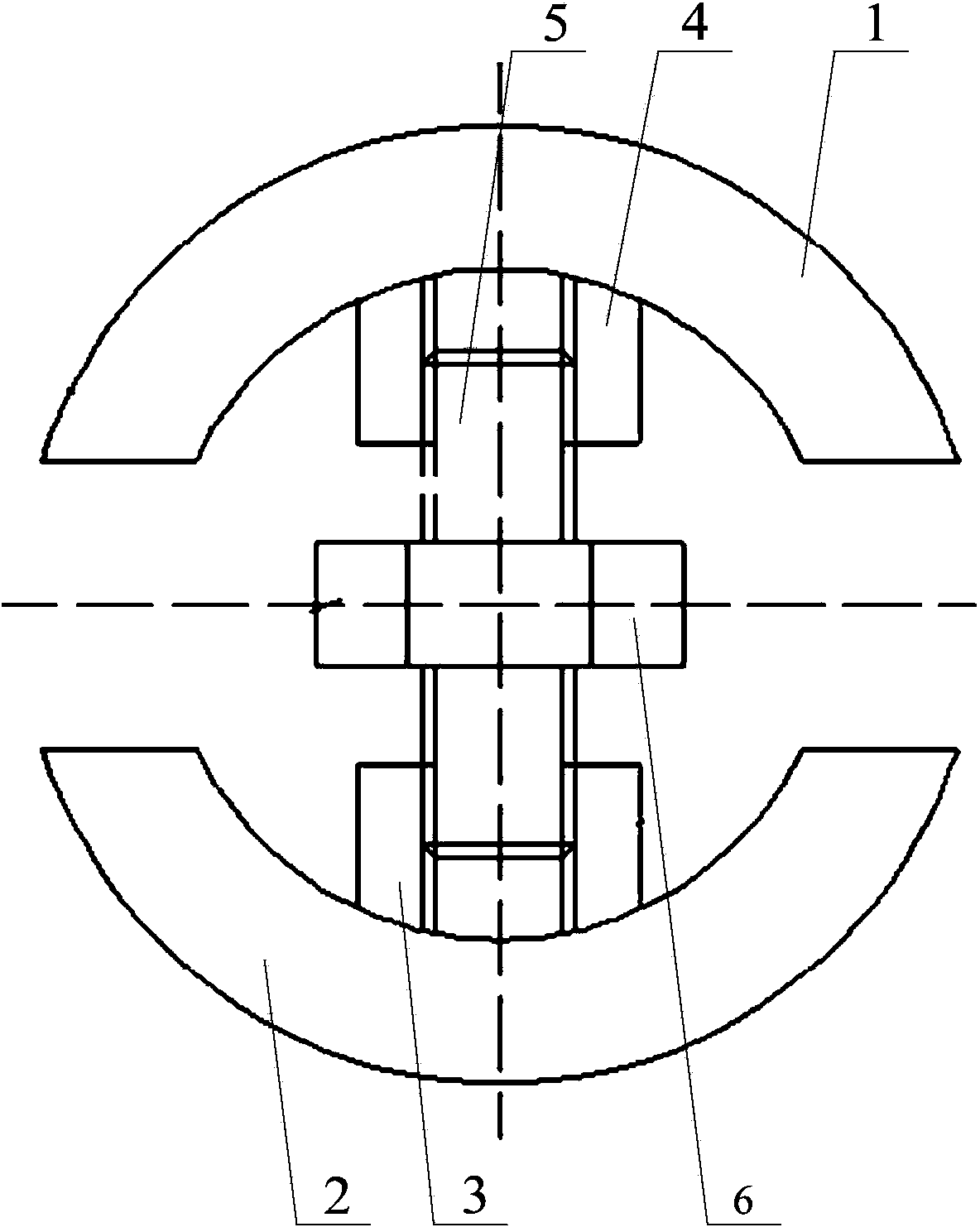 Lining repairing device of induction furnace