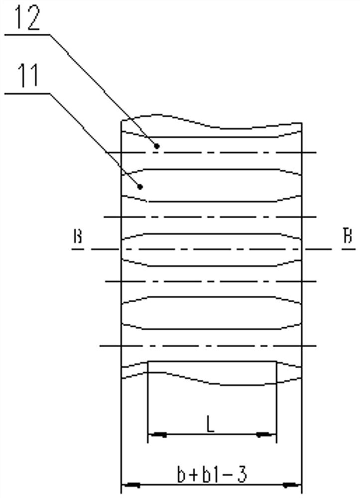 Involute spline spline tooth modification design method and processing method and gear product thereof