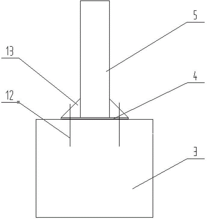 Construction temporary construction section steel platform and its construction method