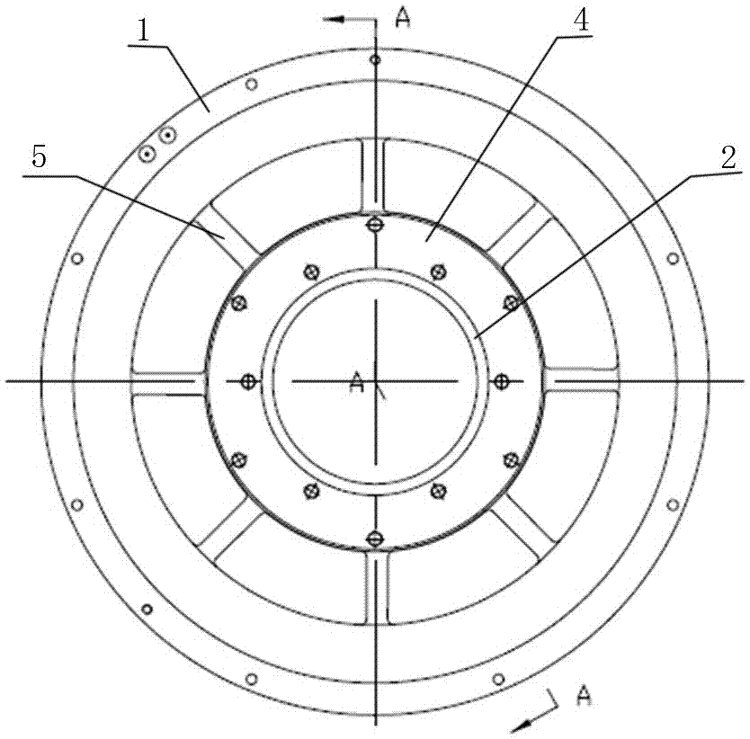 Combined insulating end cover for wind driven generator