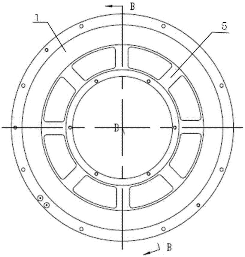 Combined insulating end cover for wind driven generator