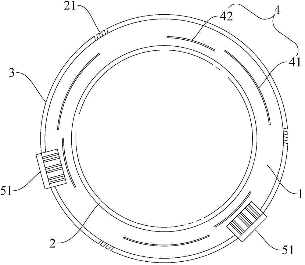 Flat cable insulation framework used for distribution roll motor and distribution roll motor provided with the same