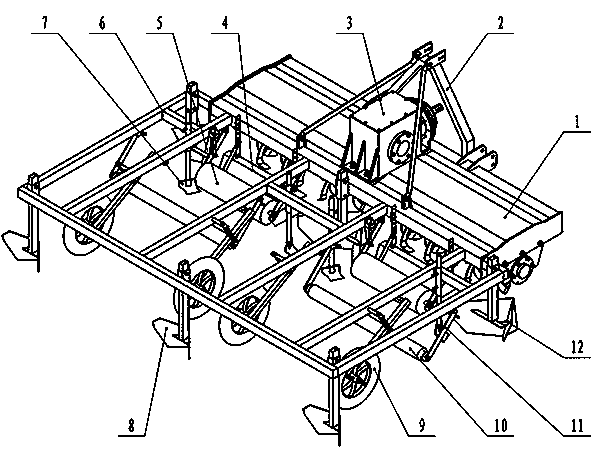 Double-ridge shaping efficient environmentally-friendly film placement machine