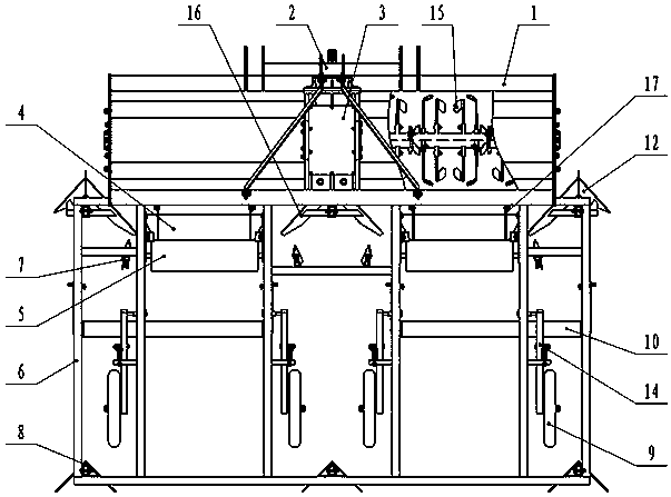 Double-ridge shaping efficient environmentally-friendly film placement machine