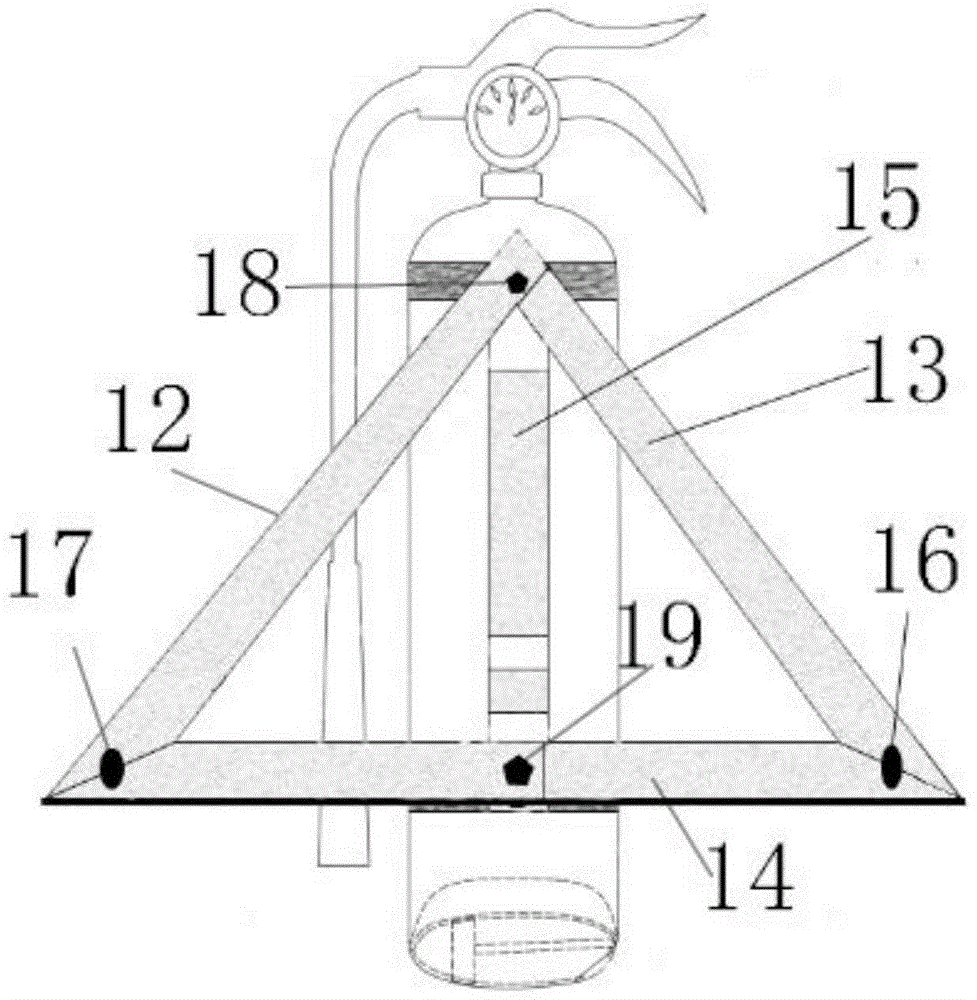 Multifunctional fire extinguisher for vehicle