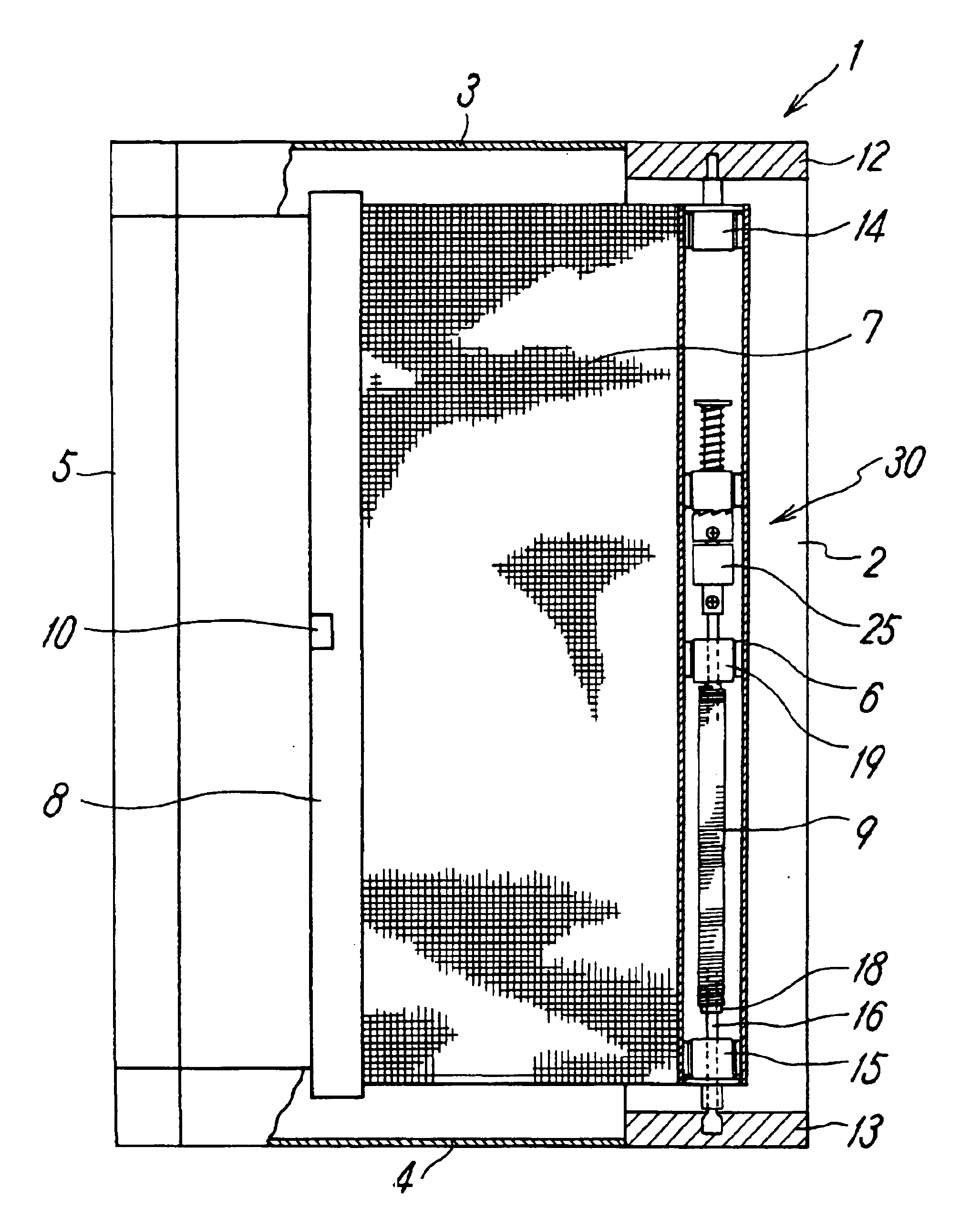 Automatic wind-up screen device