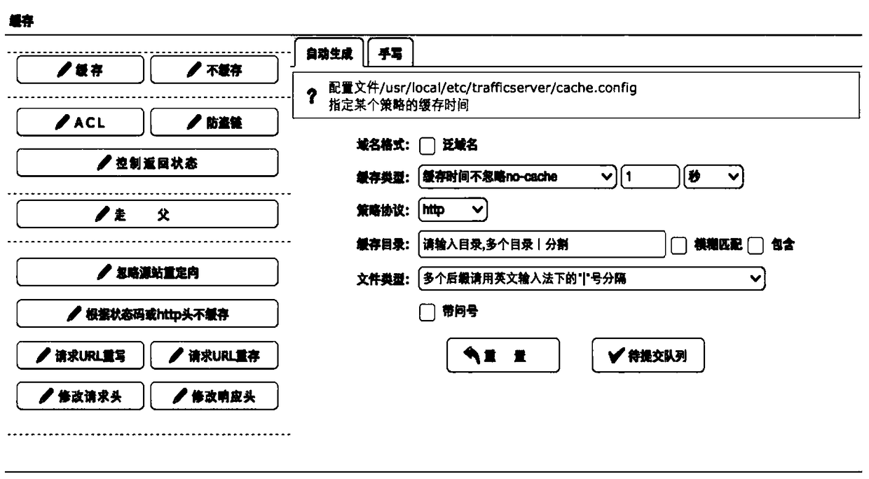 Policy configuration file processing method, device and system