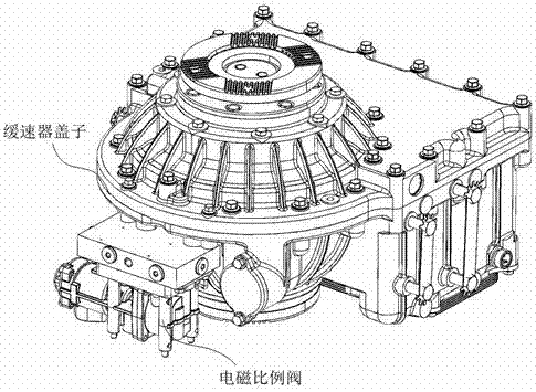 Air inlet channel structure of hydraulic retarder venting device