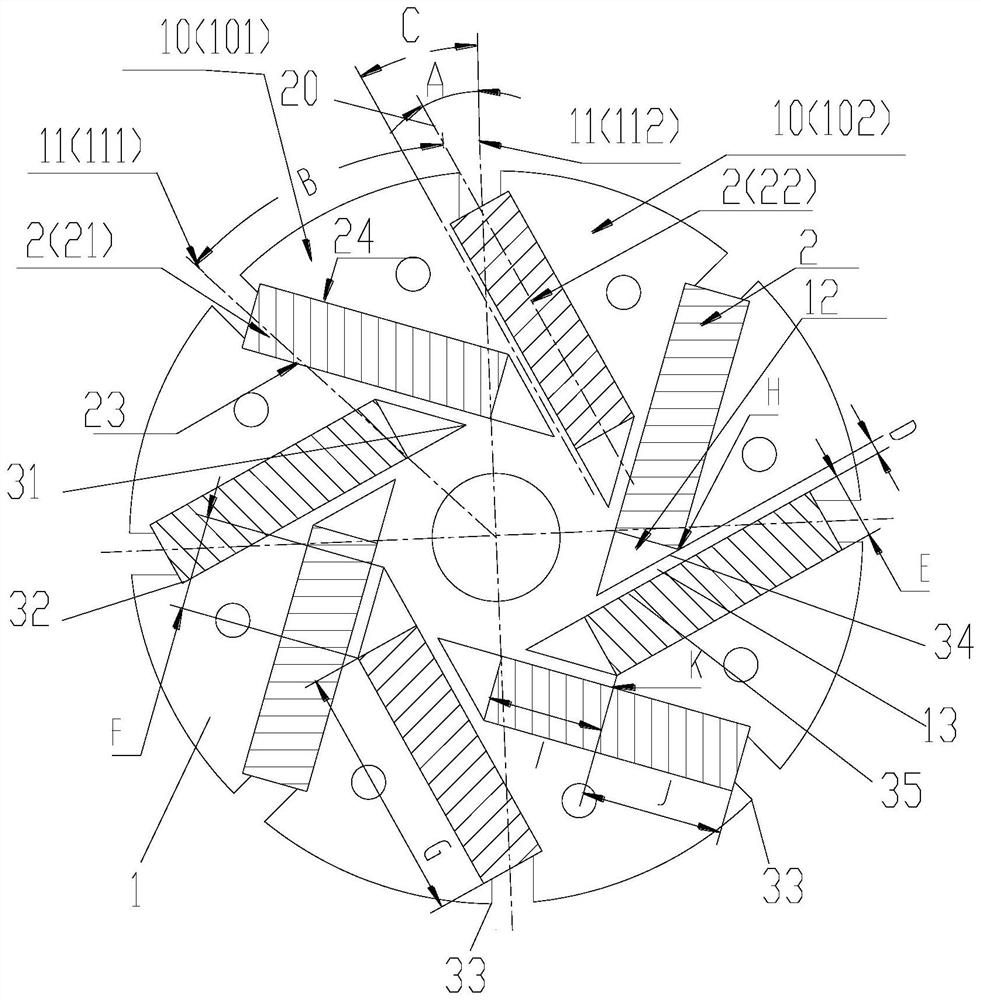 Permanent magnet synchronous motor rotor and permanent magnet motor