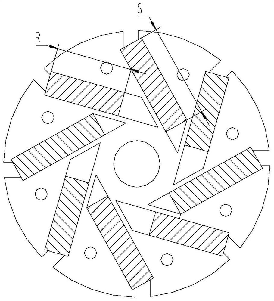 Permanent magnet synchronous motor rotor and permanent magnet motor