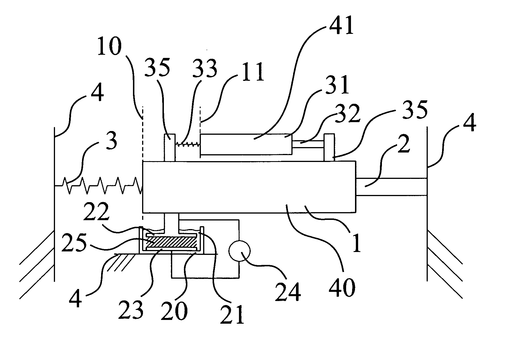 Method and Device for Positioning a Movable Part in a Test System