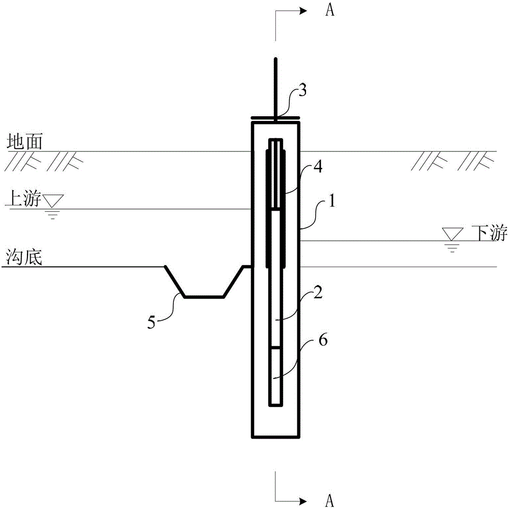 Open trench control drainage device