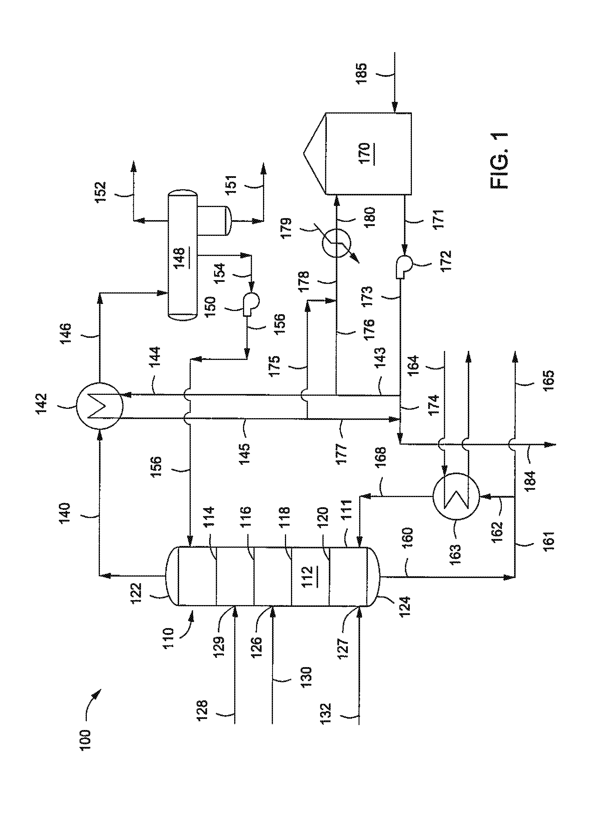 Methods and systems for separating acetone and phenol from one another